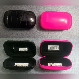 Black Or Pink Women's Travel Mini Cosmetics Makeup Storage Case with Mirror